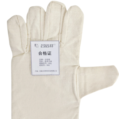 合信祥 帆布手套 衬里双层均码 60g 双