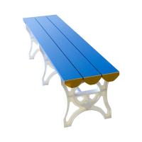 臻远ZY-7908 长条板浴室更衣凳健身房休息凳防水换鞋长条凳 深蓝色900*400*450