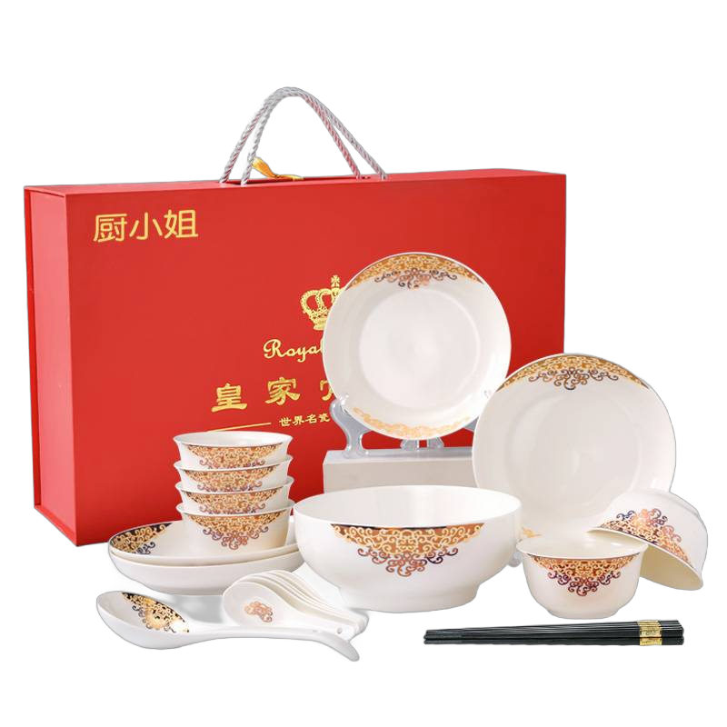 厨小姐二十四件套锦盒餐具套装CXJ-J006套