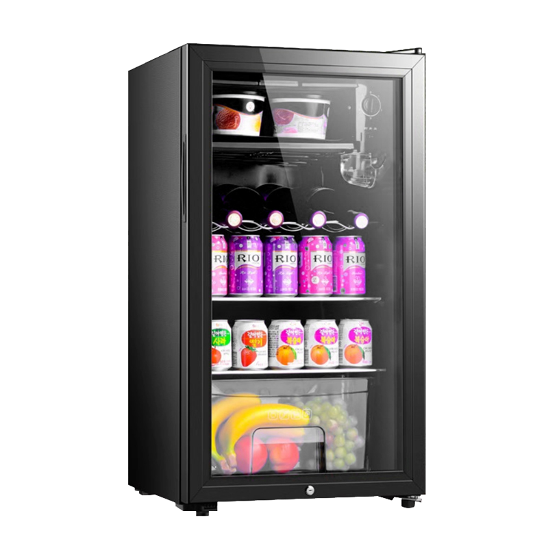 YO冰吧195L全冷藏保鲜带微冻黑胆(带灯带锁)