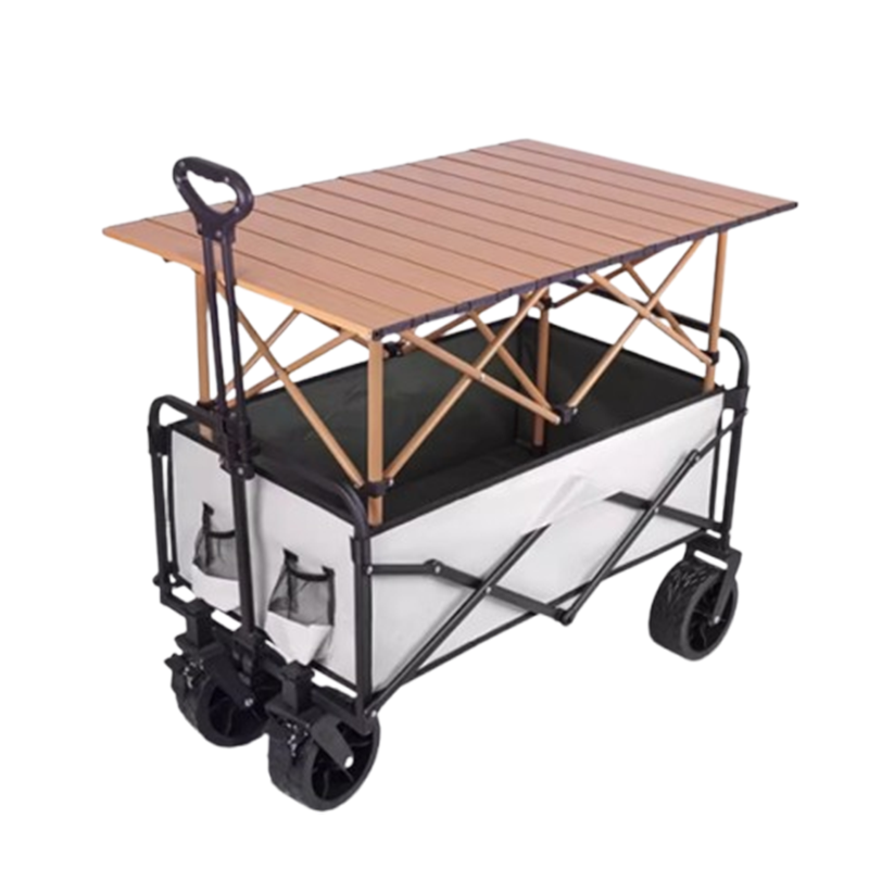 摆摊小推车户外露营车可折叠可升降桌子大号野餐便携式地摊营地车