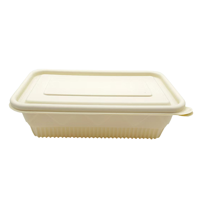 DERUIMAN一次性可降解方形餐饮外卖打包盒饭盒