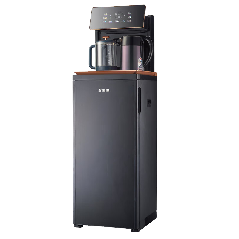 志高安心系列煮茶款语音茶吧机彩屏双显遥控智能 防溢防干烧茶吧机 CB67MS(CB70)保时捷黑 温热型