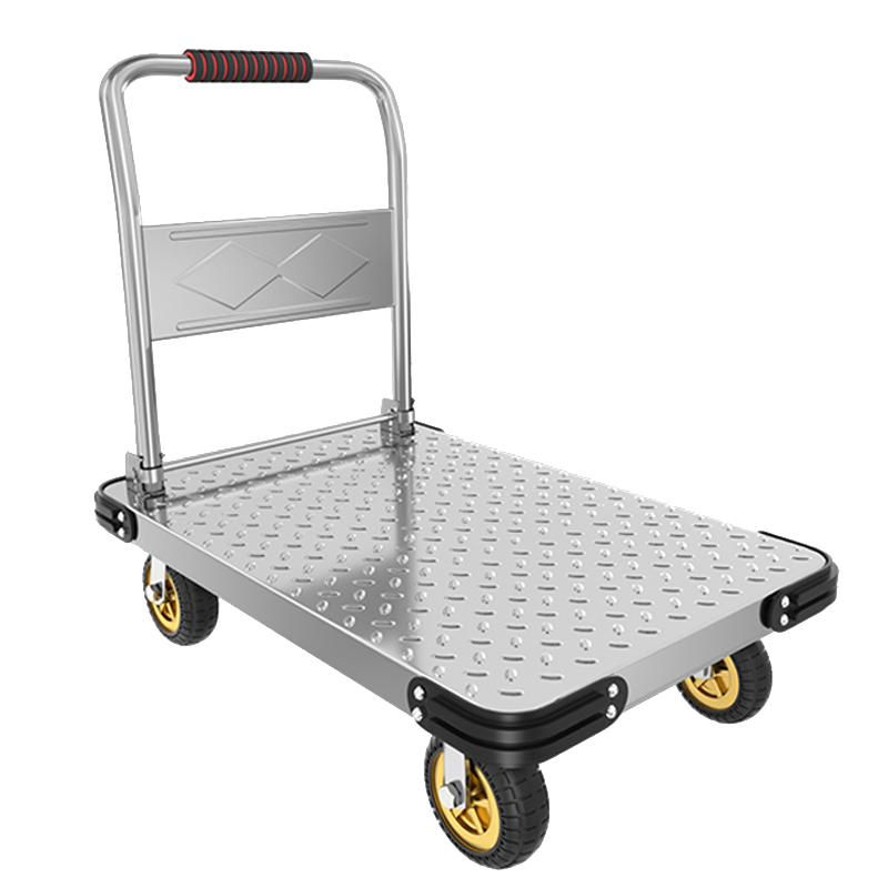 欧家隆手推车载重2200斤白钢台