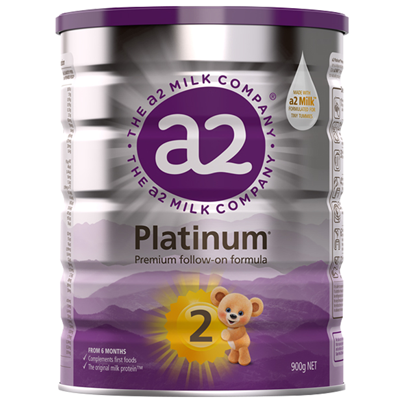 [6罐]保税发/新效期-澳洲a2奶粉2段白金版进口婴幼儿二段奶粉900g/罐装新西兰奶源进口宝宝奶粉2段适合6-12个月