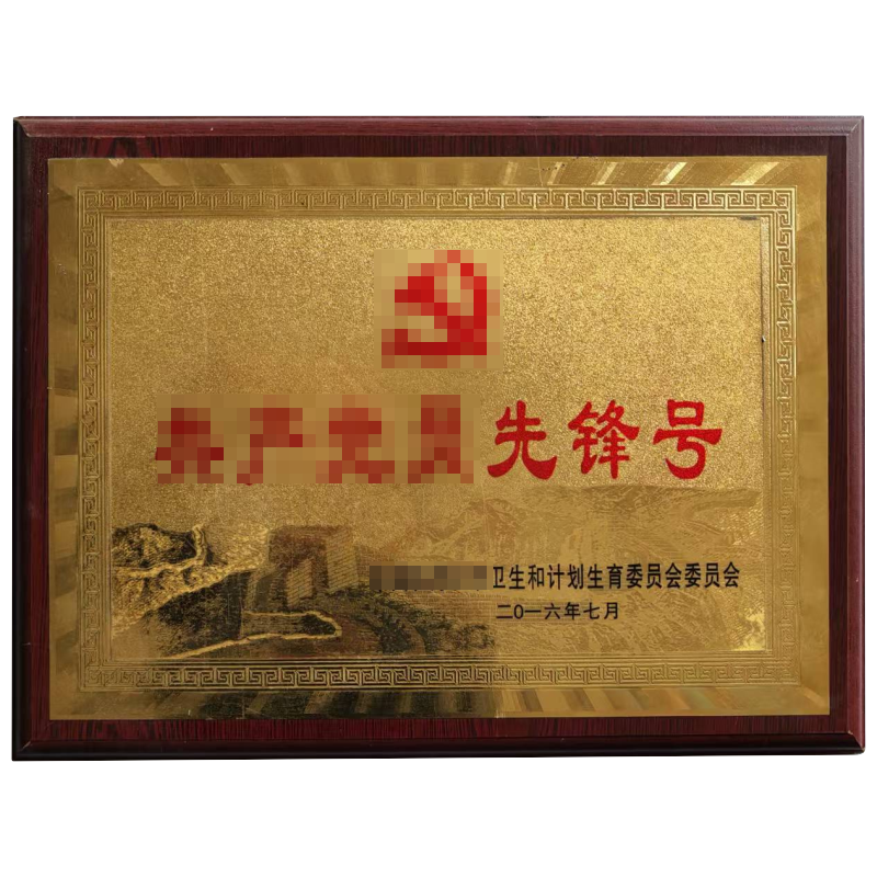 标志牌 木托奖牌