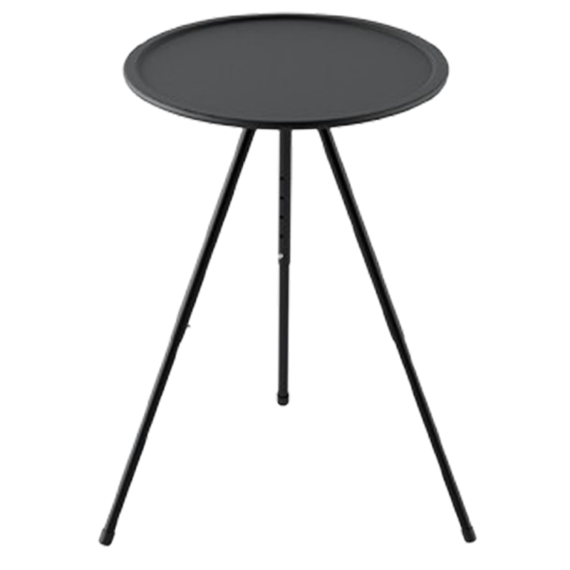 妖怪户外折叠小圆桌便携可升降露营桌子野营装备野餐双层带灯架茶几桌