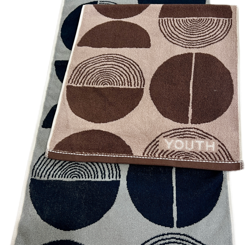 世纪金鹰  新疆棉年轮提花毛巾 125g*1 条