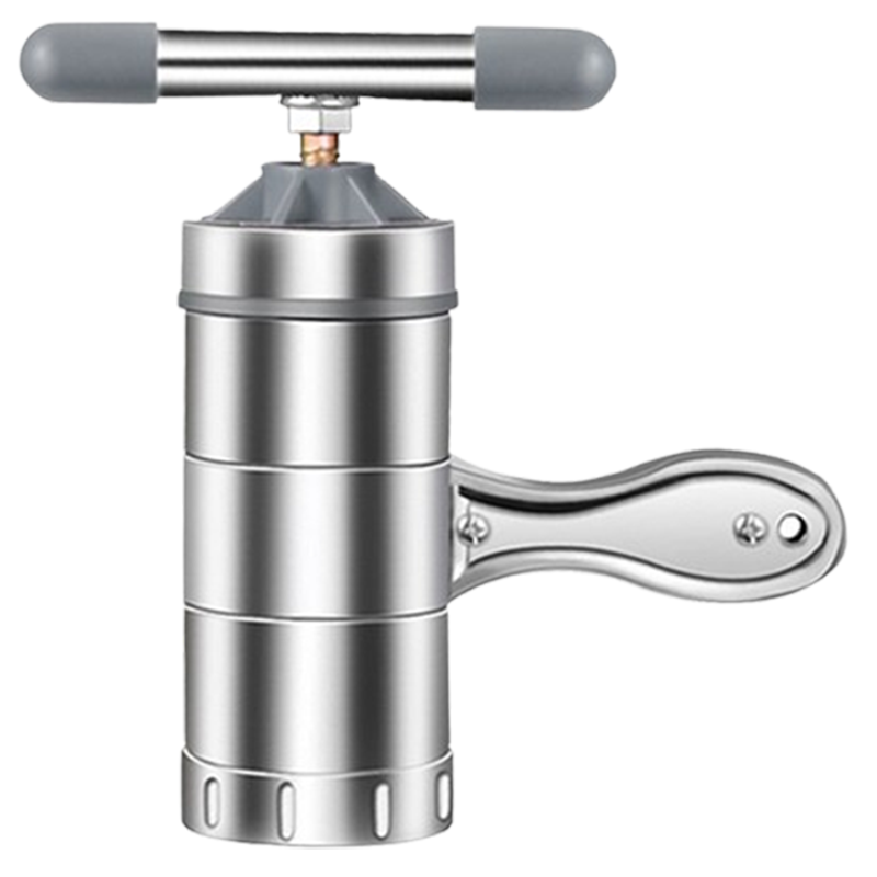 纳丽雅(Naliya)面条机家用手动不锈钢压面机多功能手摇切饸饹面机小型压面条_加深加厚可制作5种面条和面袋送切面刀