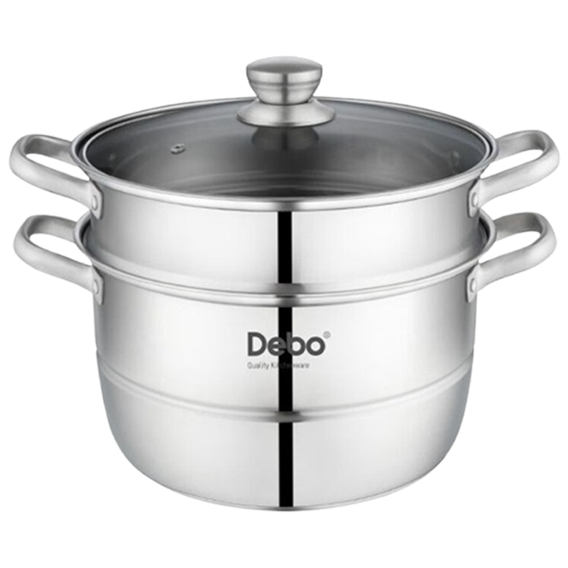 德铂蒸锅索菲特304不锈钢双层大容量加深锅身蒸锅DEP-773