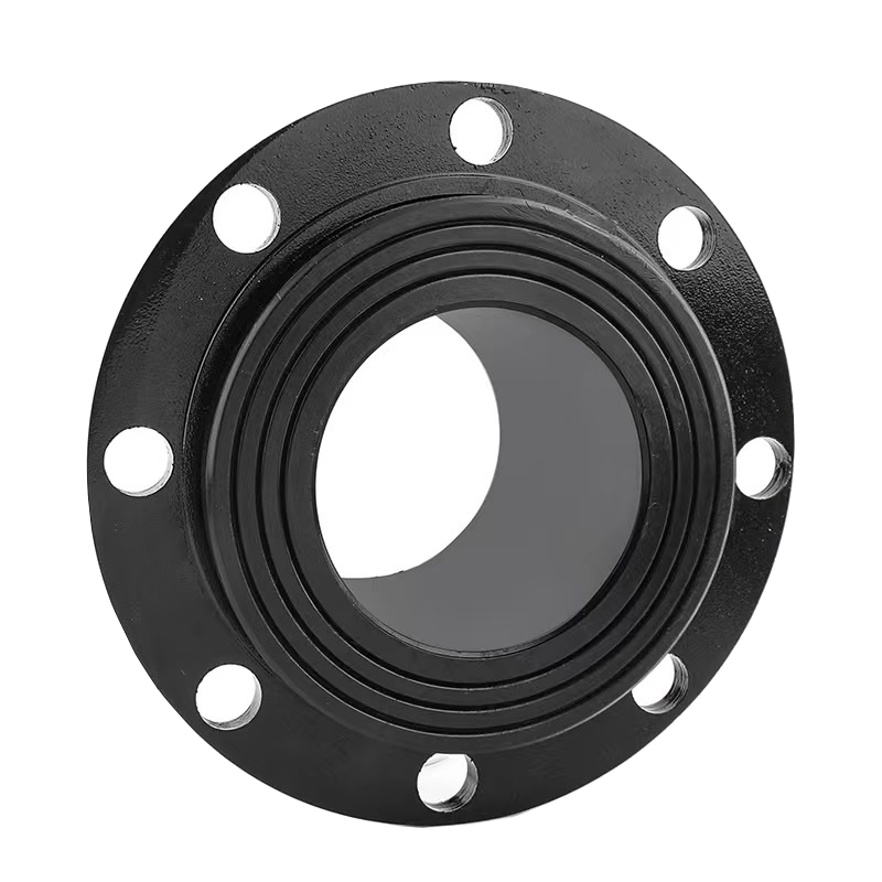 盛京联硕 PE法兰国标PE承插法兰 63承插法兰头+防腐铁法兰+垫片 套