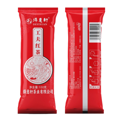 得意轩工夫红茶100克袋装