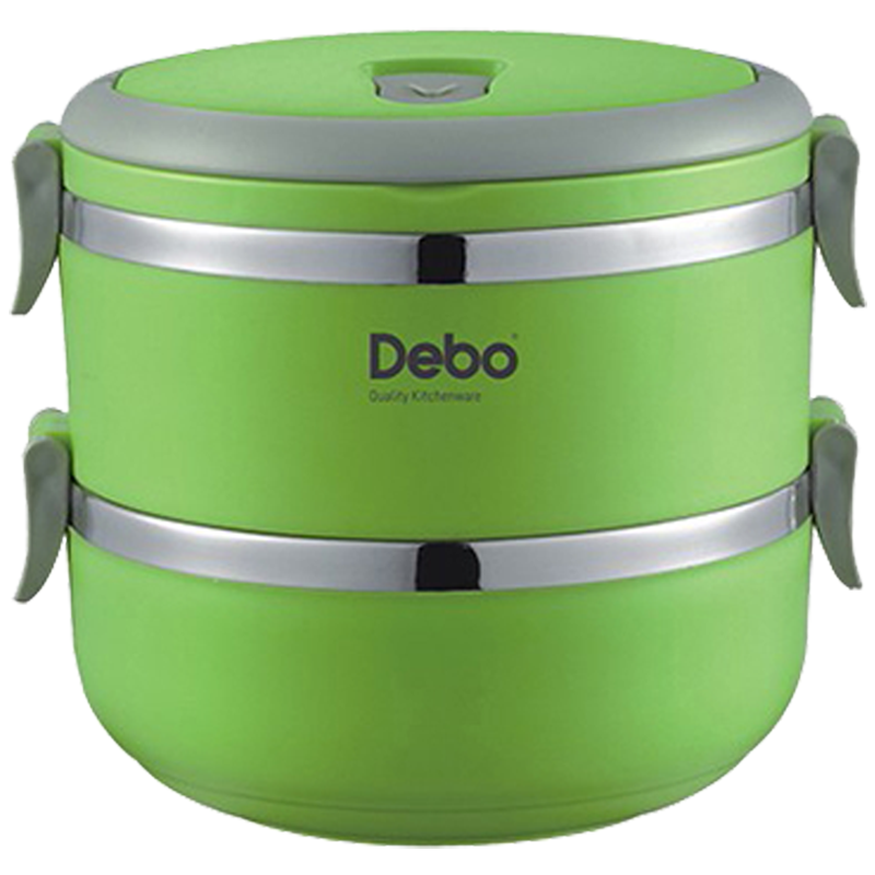 德铂饭盒沃格尔1.4L耐高温双层大容量密封饭盒DEP-183