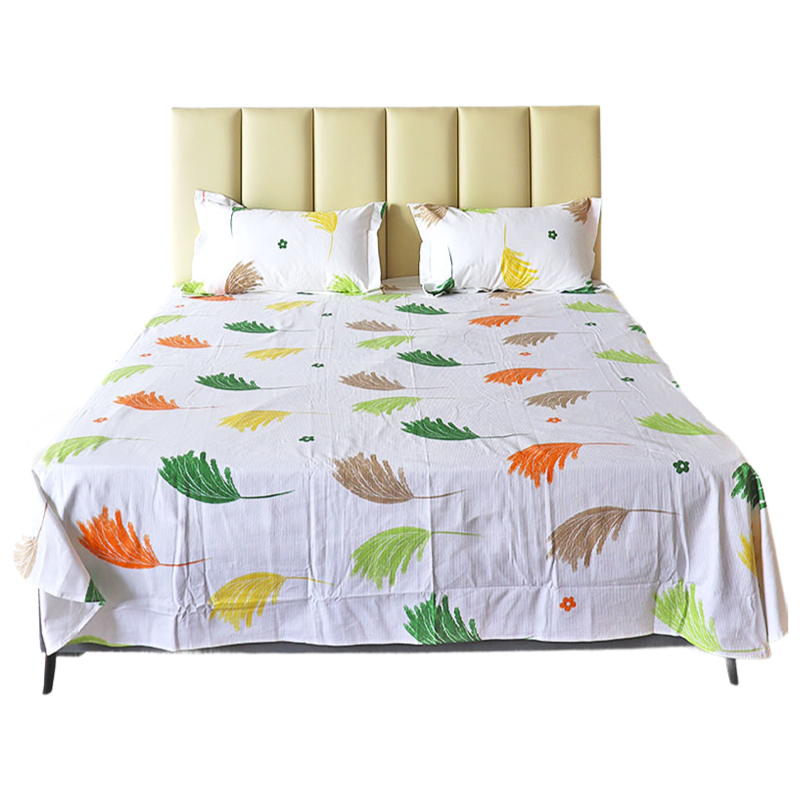 安琪尔云竺棉彩茵床单凉席三件套245*250套