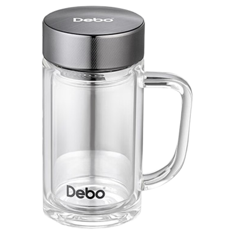 德铂玻璃杯汉尼拔350ml茶水分离易清洗双层玻璃杯DEP-909