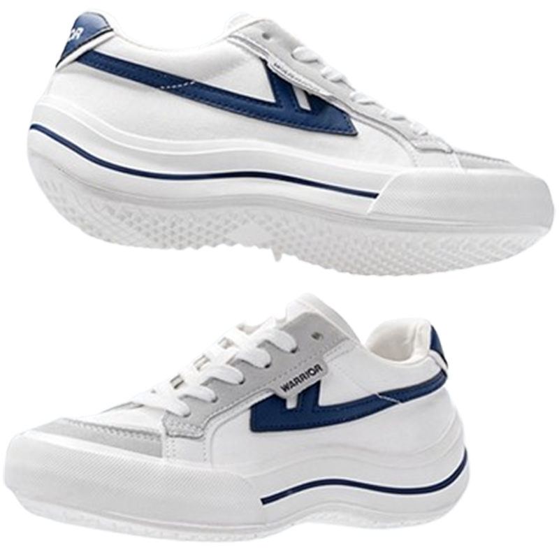 回力(Warrior)小风帆厚底帆布鞋女软底德训鞋情侣休闲鞋子