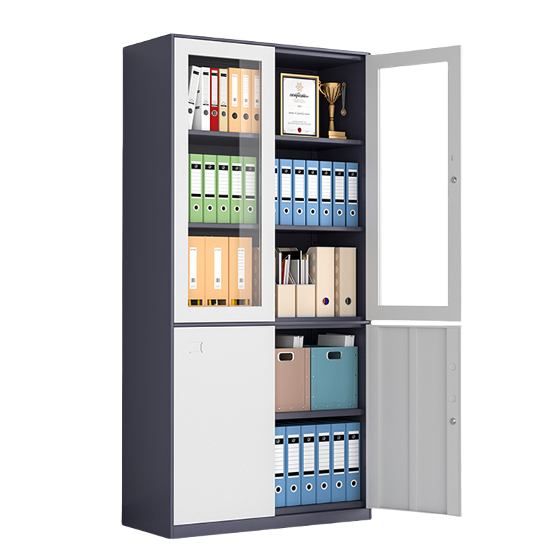 赛颐盛分五节档案柜套色台