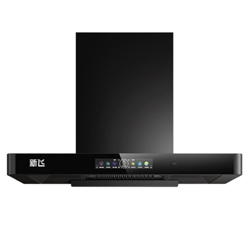 新飞抽油烟机家用厨房大吸力顶吸式自热清洗小型T型欧式吸油烟机_标配700长按键开关自行安装