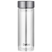 德铂玻璃杯400ML雷奈斯双层大容量茶杯玻璃杯DEP-908