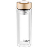 德铂玻璃杯320ML穆里纳水直觉杯耐热双层玻璃杯DEP-781