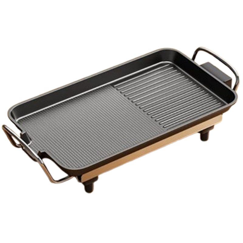 鼎锅居电烧烤炉电烤锅烤肉机家用电烤盘涮烤火锅一体锅多功能料理锅铁板_特大号旗舰款适用3-10人无礼包