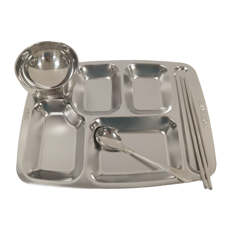 曼德铬 304不锈钢餐盘餐具套装 MDG-36122 1套