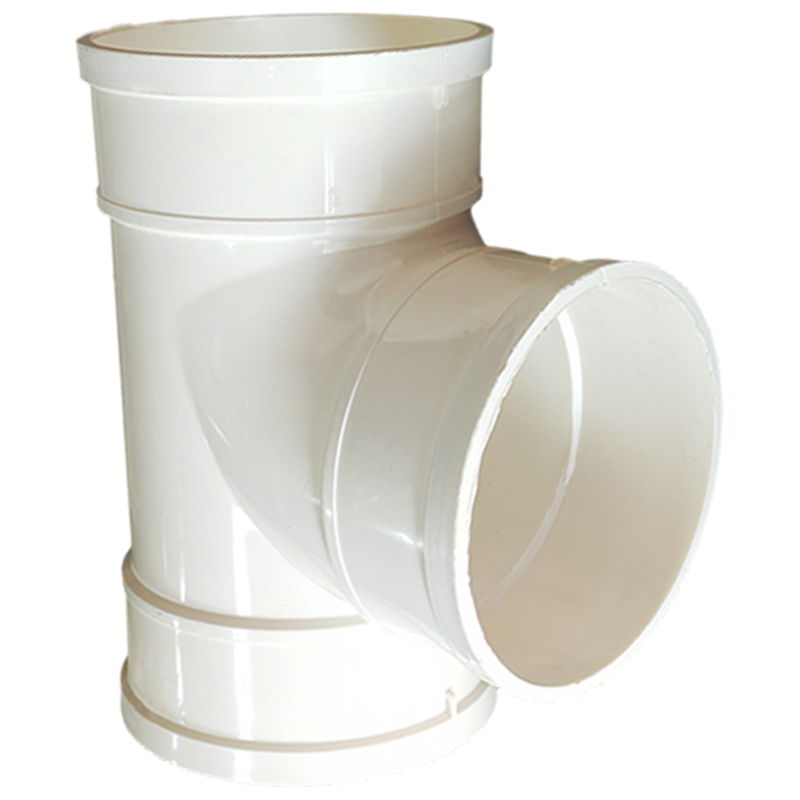 云型巨 PVC排水管三通 pvc排水管配件等径三通 110mm 单位:个