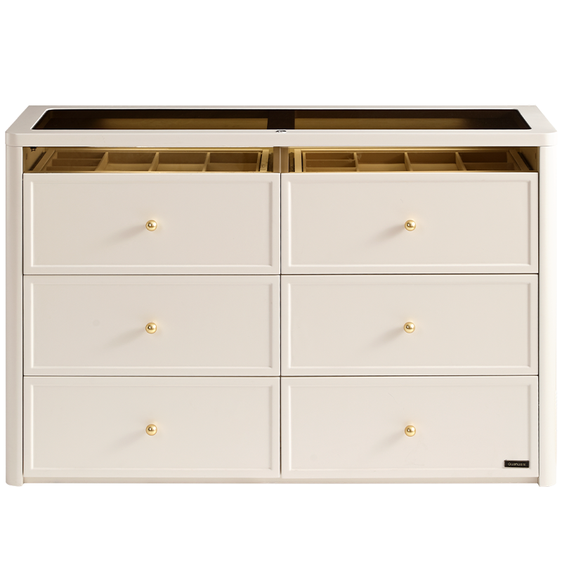 全友家私家居现代简约斗柜梳妆台2024年新款奶油风卧室收纳储物柜