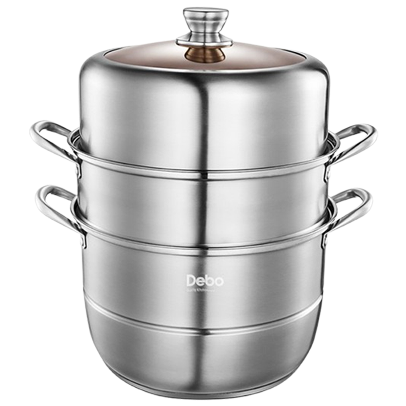 德铂蒸锅盖兹卡双层蒸锅304不锈钢汤蒸锅DEP-697