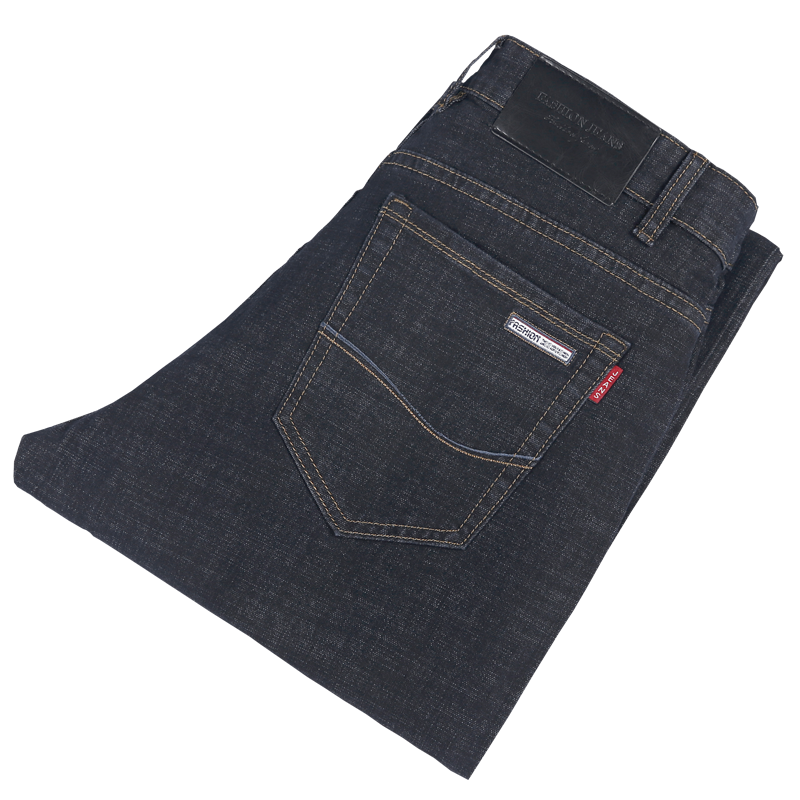 金盾(KIN DON)正品纯棉弹力春夏季款长裤子男士牛仔裤男裤修身直筒韩版休闲百搭