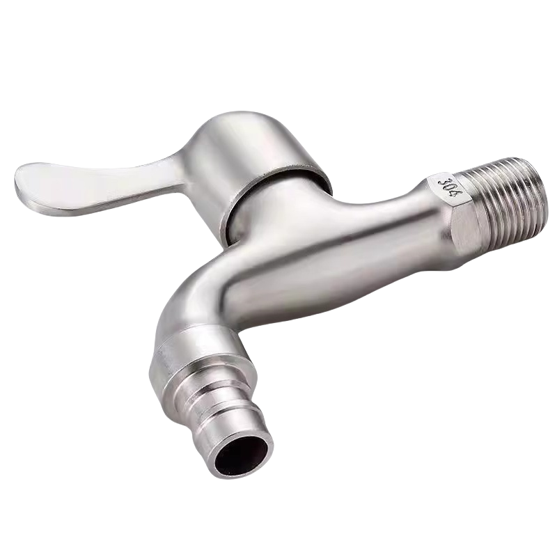 吉迎尚品 304不锈钢加厚水龙头 不锈钢4分口 个