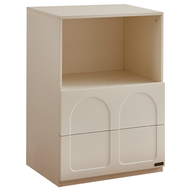 全友家居 斗柜客厅隔断柜奶油风收纳储物柜落地靠墙置物柜边柜