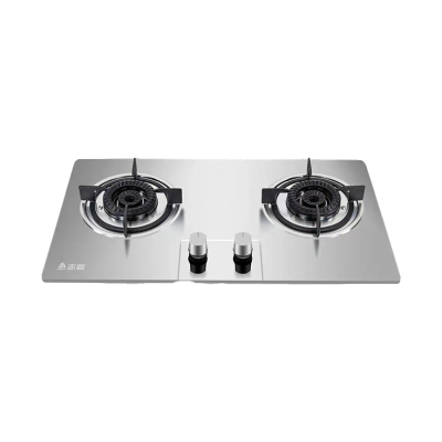 志高(CHIGO)F206A双灶眼灶具一级能效家用台嵌两用不锈钢面板熄火保护燃气灶(天然气)