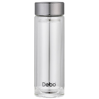 德铂玻璃杯希洛克320ml双层便携办公室玻璃杯DEP-907