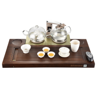 新功F179鸡翅木全自动电热炉实木茶盘组合套装四合一功夫茶具套装[无送茶具]