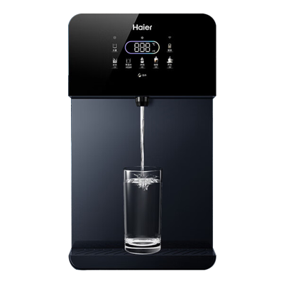 [新品]海尔(Haier)管线机家用壁挂式饮水机UV杀菌即热式智能LED彩屏直饮机净水器伴侣HGD2105B-U1