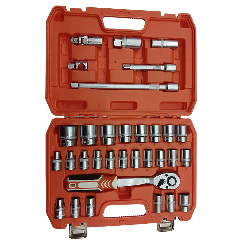 有成鑫 1/2系列套筒扳手 套筒组套棘轮扳手套装 亚光32件套/套