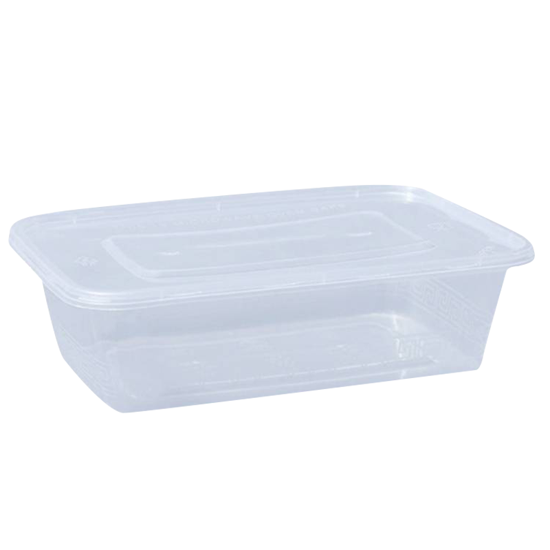 津卓 一次性餐盒方形餐盒 500ml方形带盖 箱