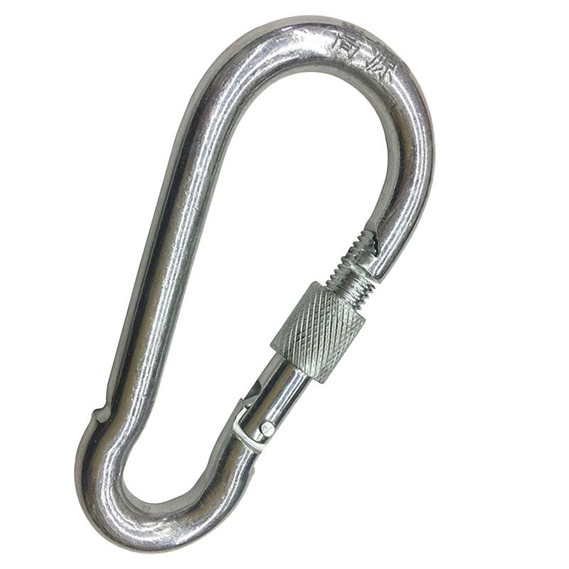 嵩源带锁安全钩 带螺母吊钩挂钩吊环保险钩 11*140mm 个