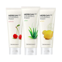 菲诗小铺(THE FACE SHOP)洗面奶柠檬+芦荟+樱桃洁面3只装