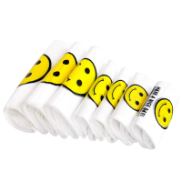 笑脸塑料袋 打包袋 白色塑料袋 手提塑料袋42*65cm