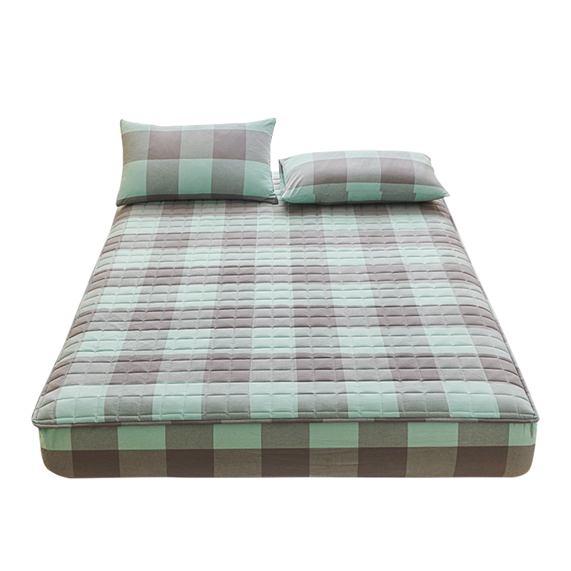 弗切尔珀榕 全棉色织夹棉格子床笠