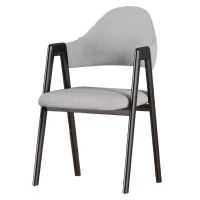 锦北 北欧椅子靠背电脑椅简约化妆椅休闲网红铁艺家用餐椅四件起售浅灰