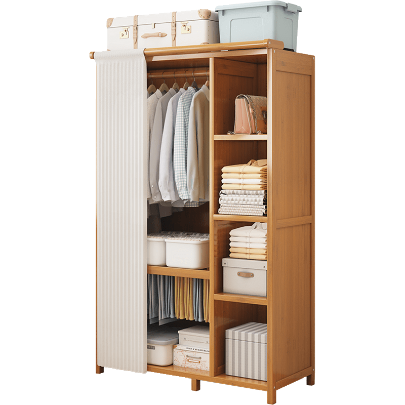 衣柜家用卧室简易大衣橱收纳大容量落地多层柜子