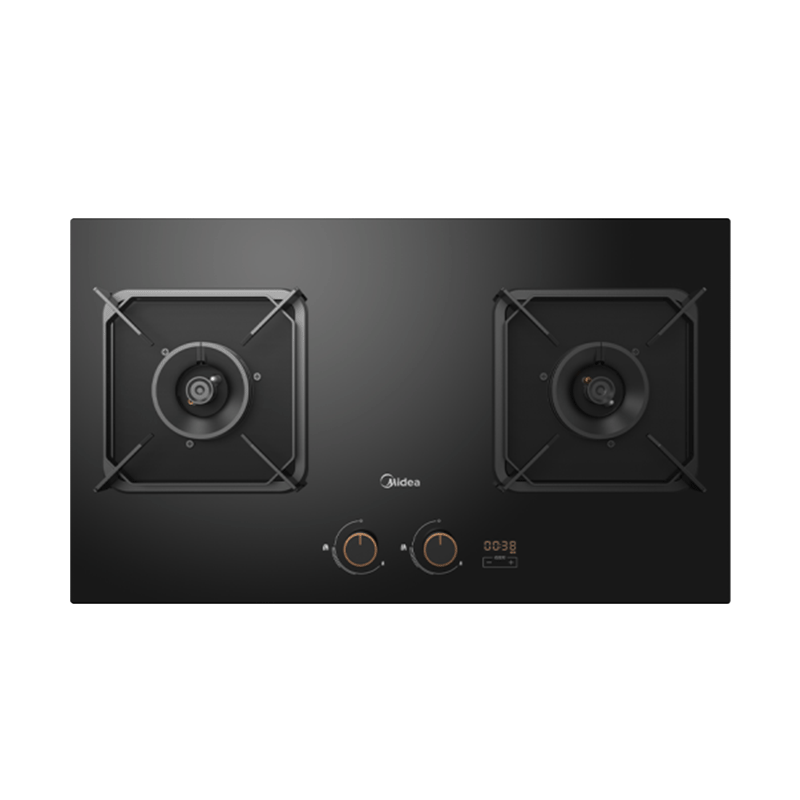 美的(Midea)燃气灶《3小时定时》5.0KW猛火钢化玻璃燃气灶一级能效灶具台嵌两用燃气灶JZT-Q518P(天然气)