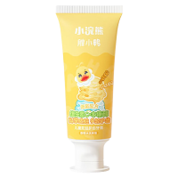 小浣熊牙膏胖小鸭儿童新款益生菌益生元防蛀护齿香橙冰淇淋味70g