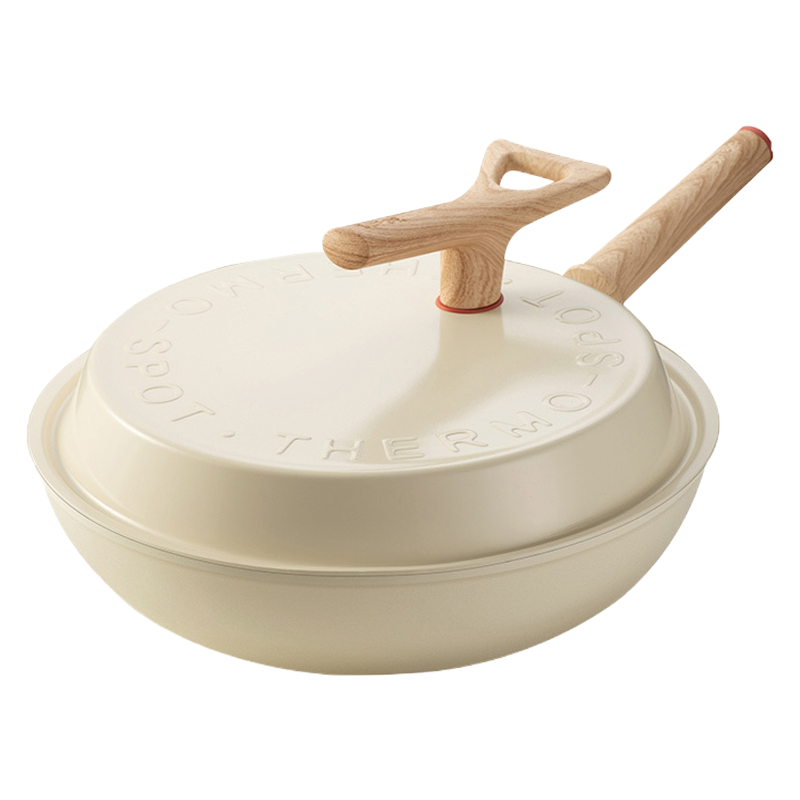 苏泊尔(SUPOR)轻量炒锅火红点无油烟不粘炒锅不粘锅家用不沾炒菜锅煎炒锅 34cm口径 PC34QL1