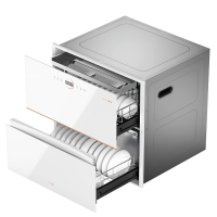 华帝(vatti)消毒柜白色嵌入式消毒碗柜110L大容量两门三抽二星紫外线0臭氧纯物理安全杀菌母婴消毒i13040B