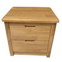 诚亿宏 实木双抽床头柜 500*400*500mm