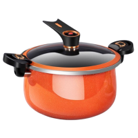 微压锅家用珐琅锅微压汤锅搪瓷炖煮锅燃气电磁炉通用压力锅高压锅